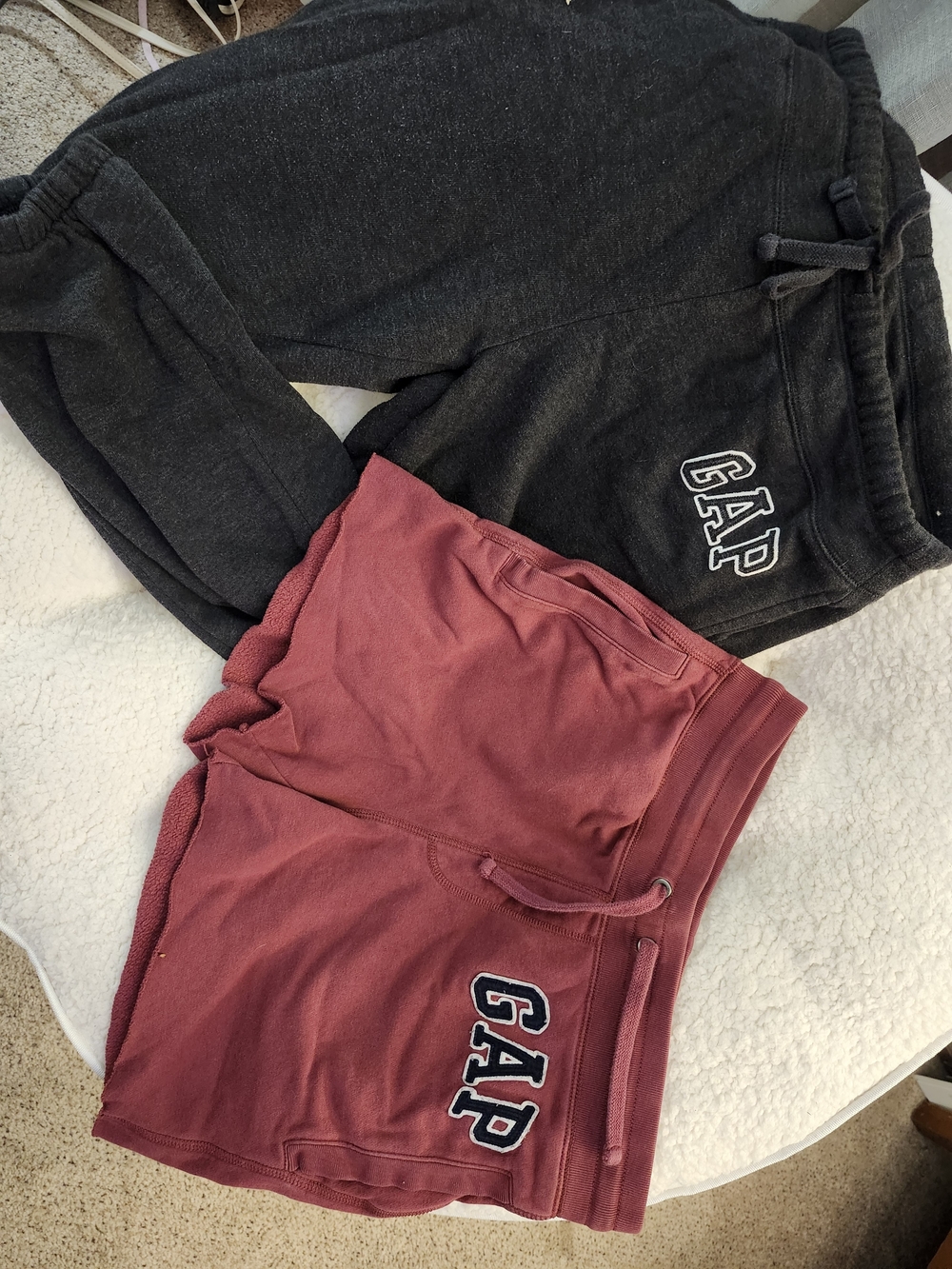 GAP Womens Sweat Pants And Cut-off Shorts - Charcoal & Clay Color